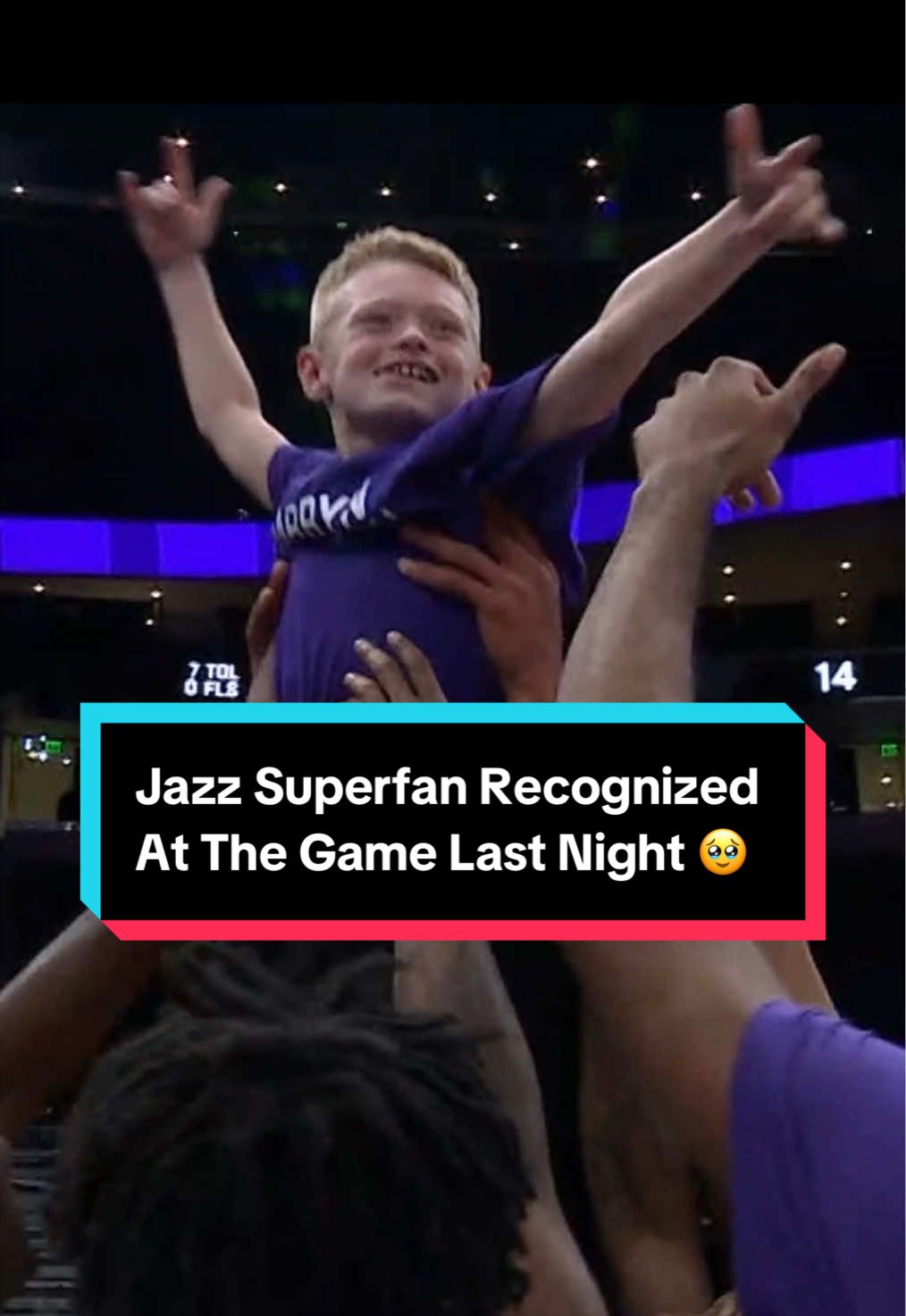 He will be a Jazz fan for life 🥹