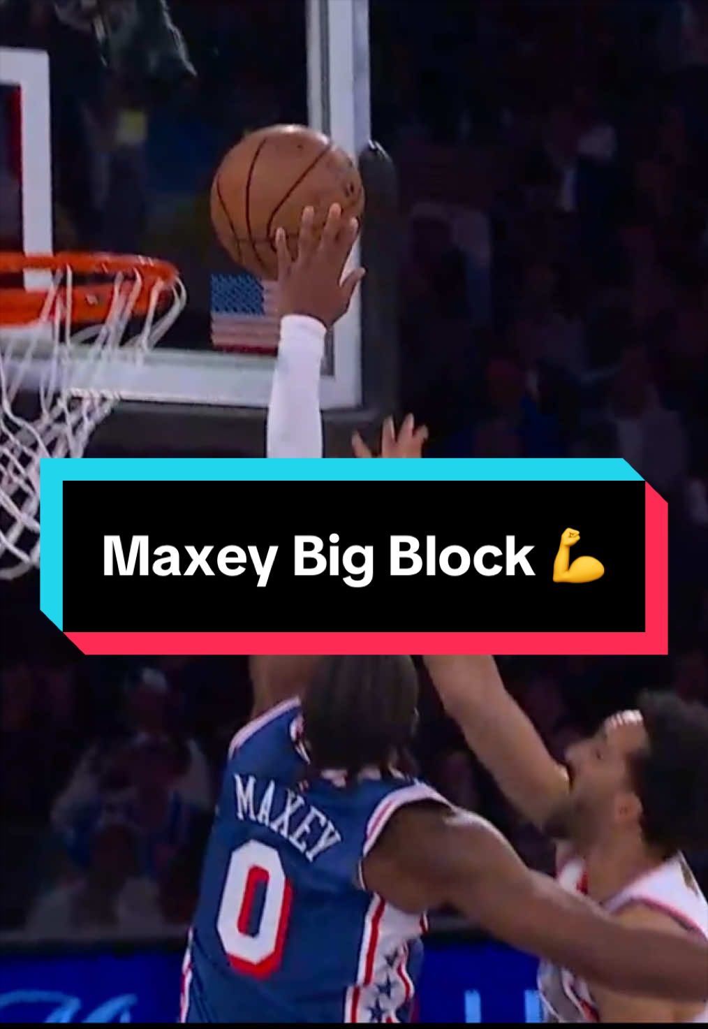 Big time block for Maxey 💪 
