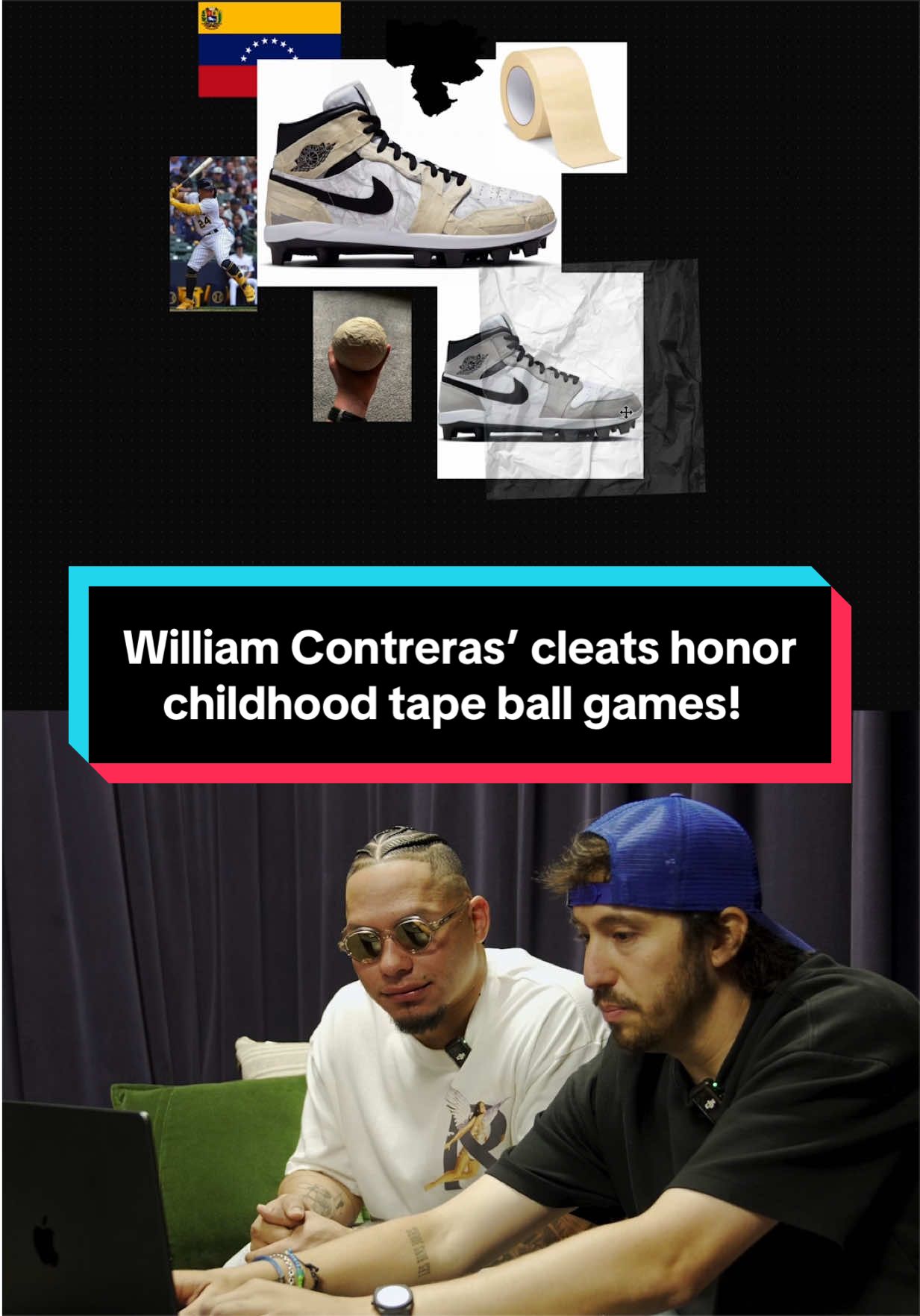 William Contreras grew up playing baseball with a broomstick bat and a ball made out of paper and tape. From a small village in Venezuela to the big leagues, Contreras hasn't forgotten his roots and chose to honor his childhood with a custom pair of cleats 💛