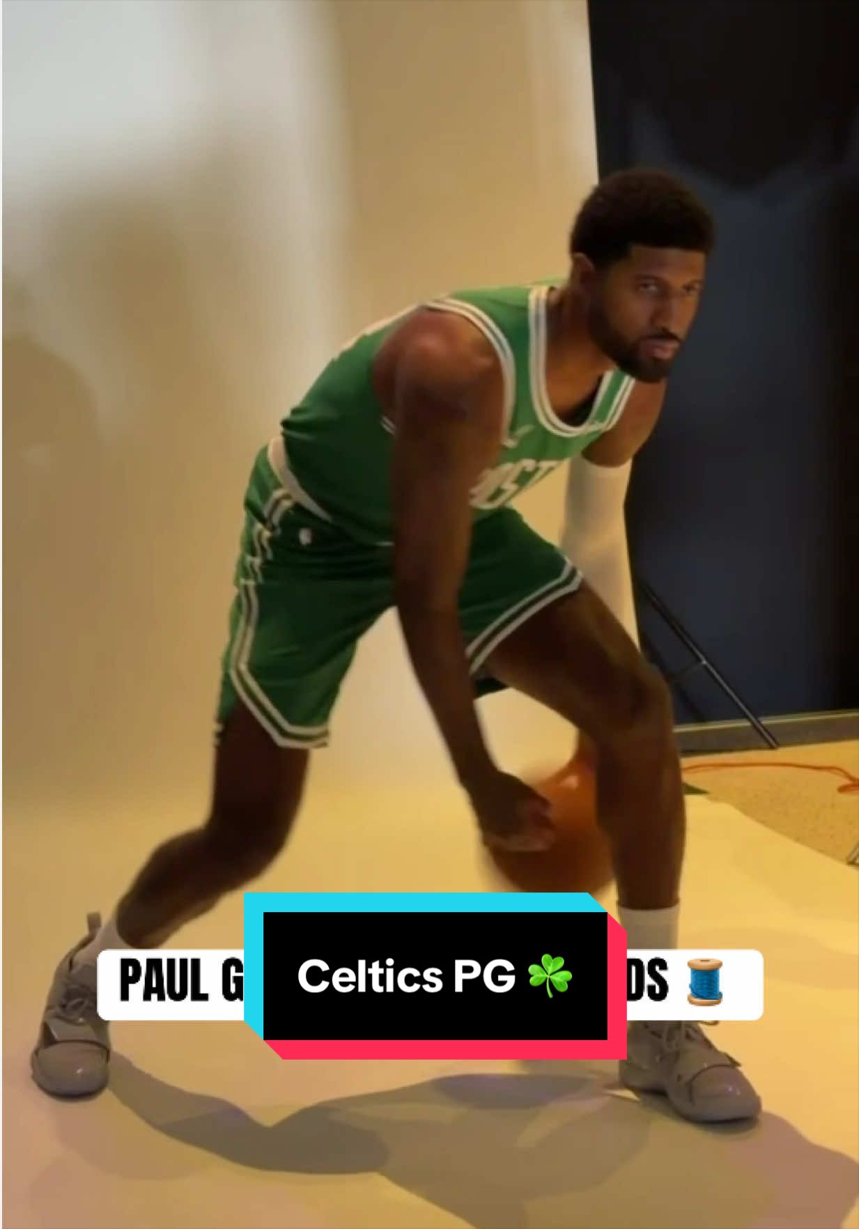 PG in that @Boston Celtics Green! 