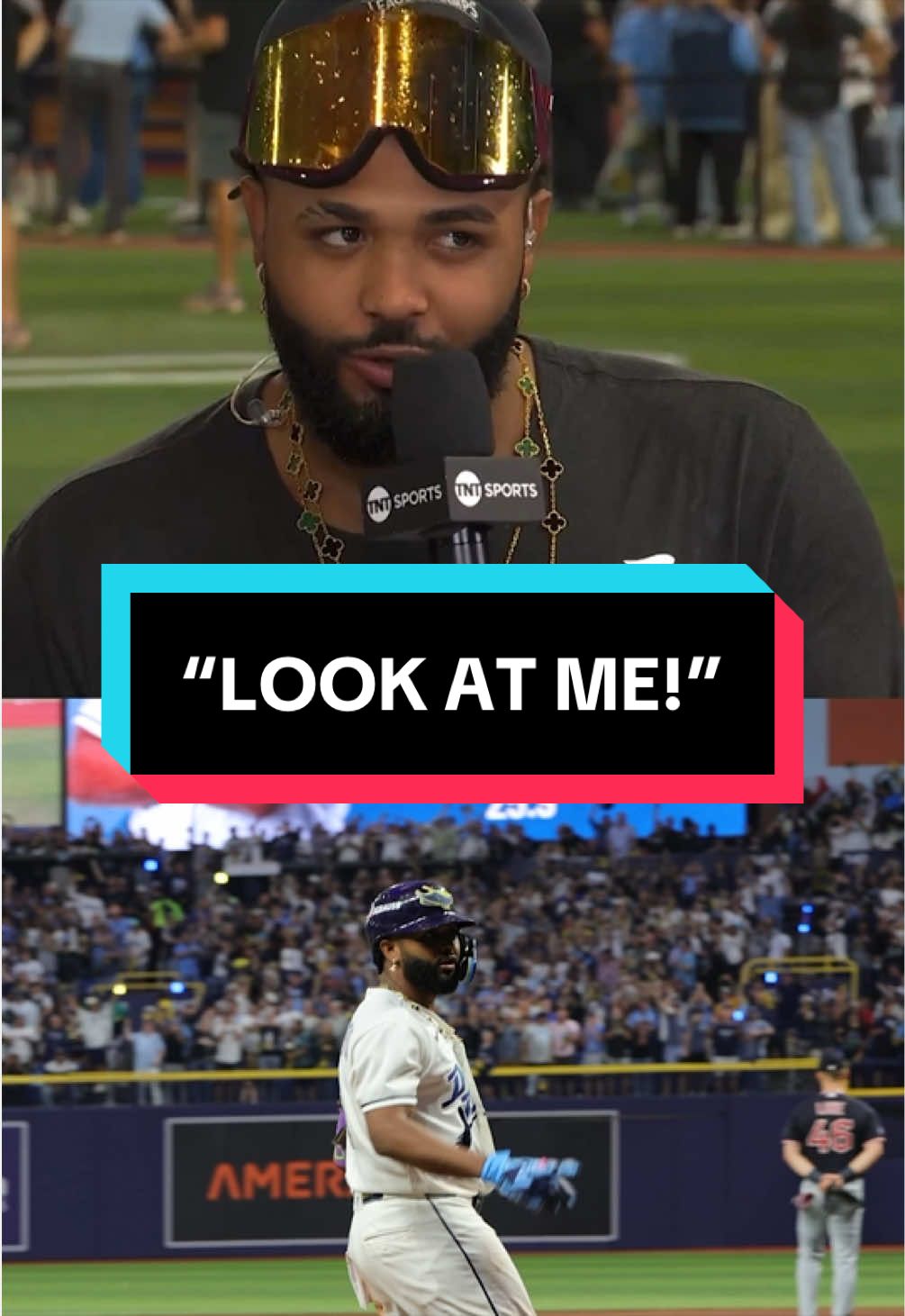 Junior Caminero called his homer to Randy Arozarena and then did Randy's celebration!