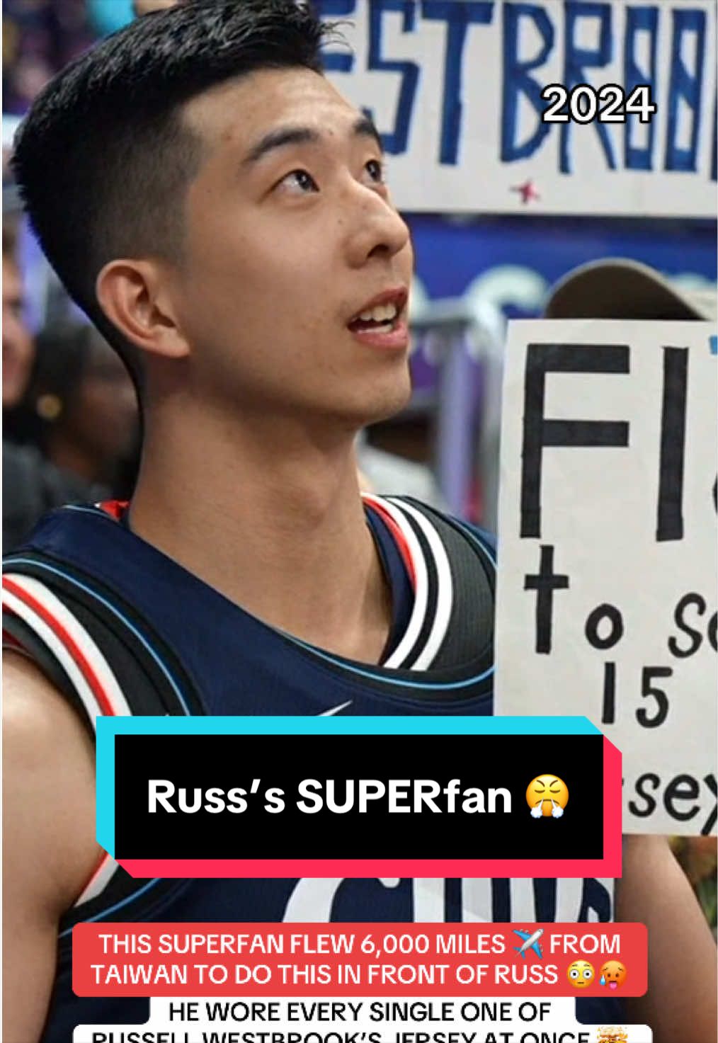 Shoutout to this fan, you are a true Russ fan 🤩 