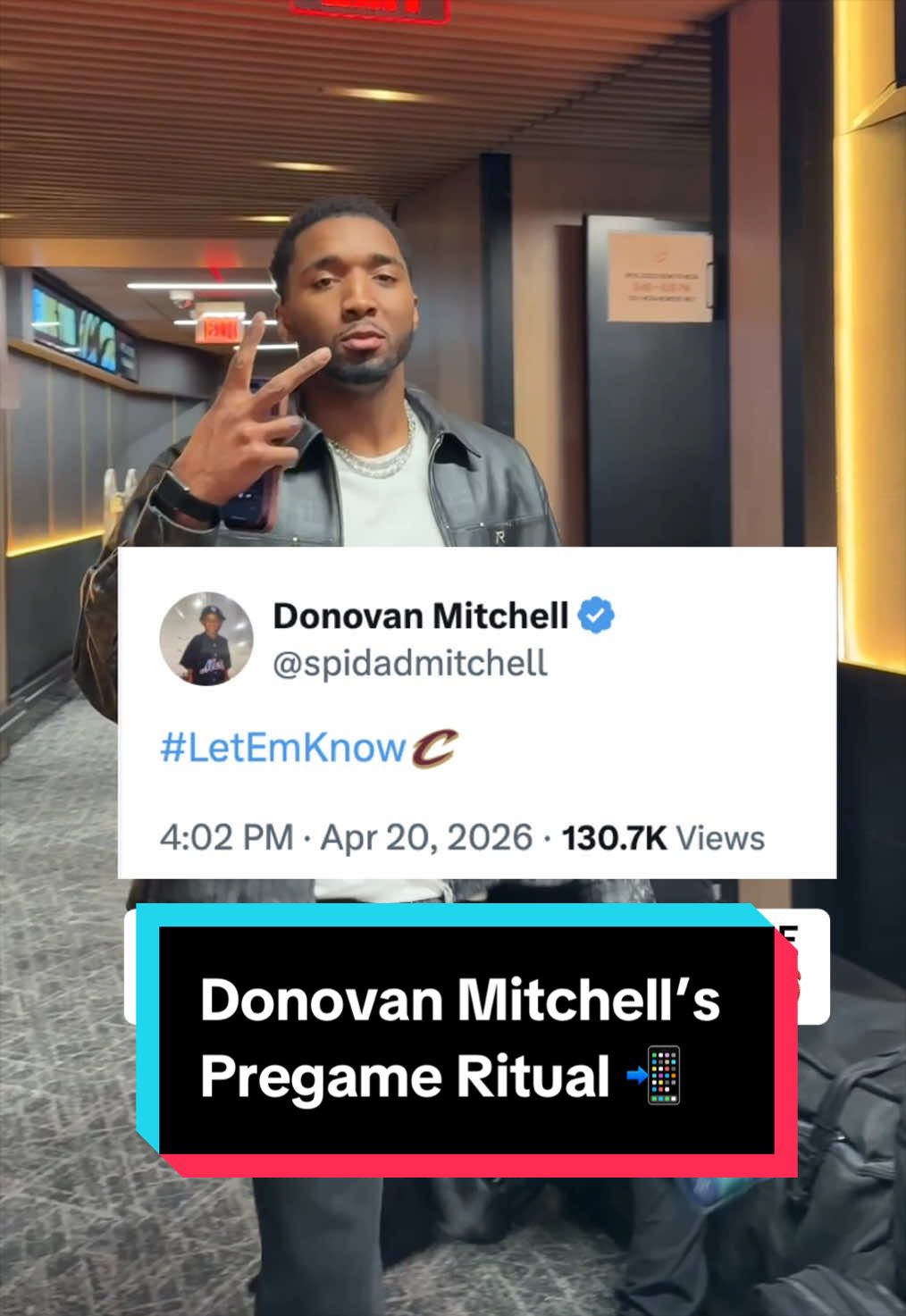 Donovan Mitchell connects with fans when it's GAMEDAY to let everyone know: "Alright, it's that time." 🗣️🔥Happy 30th Birthday, @Spida!! 