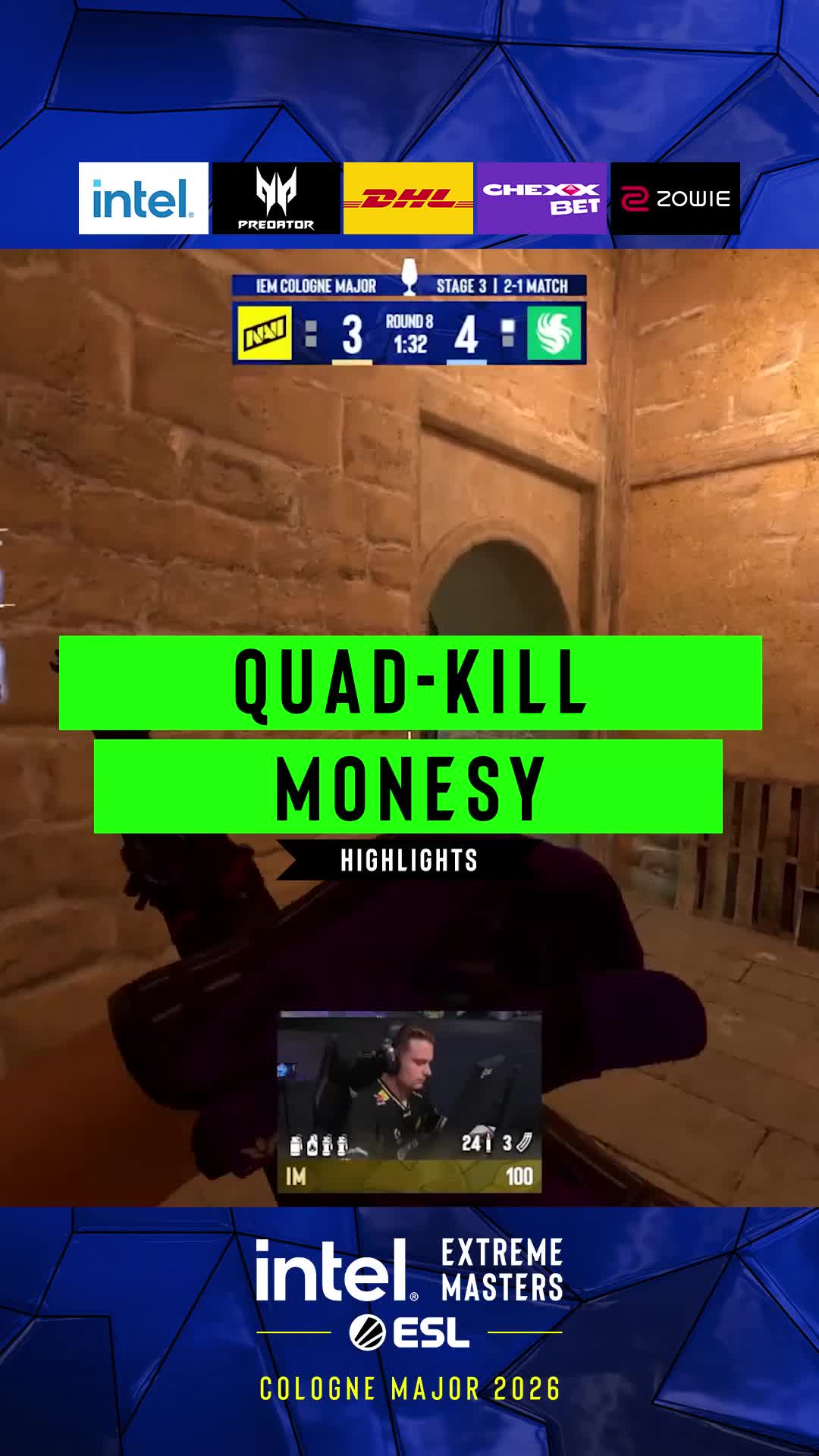 m0nesy Quad-Kill on the AWP 🔥 