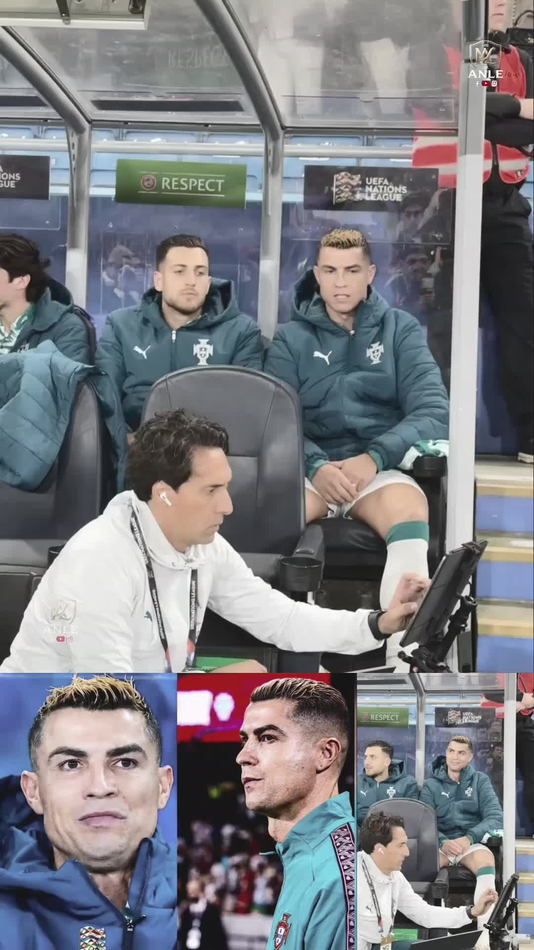 Cristiano Ronaldo started on the bench in the match against Norway. 