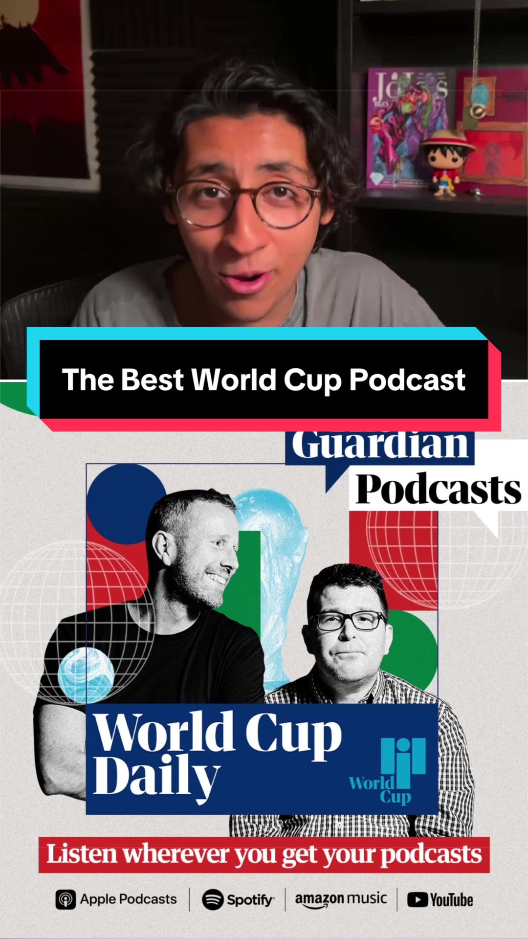 AD. Struggling to keep up with all the World Cup action? Here are my top tips for surviving the hectic schedule and staying on top of every match. Listen to the @guardian_footballweekly  podcast wherever you get your podcasts, or watch full episodes on YouTube. Link in bio.