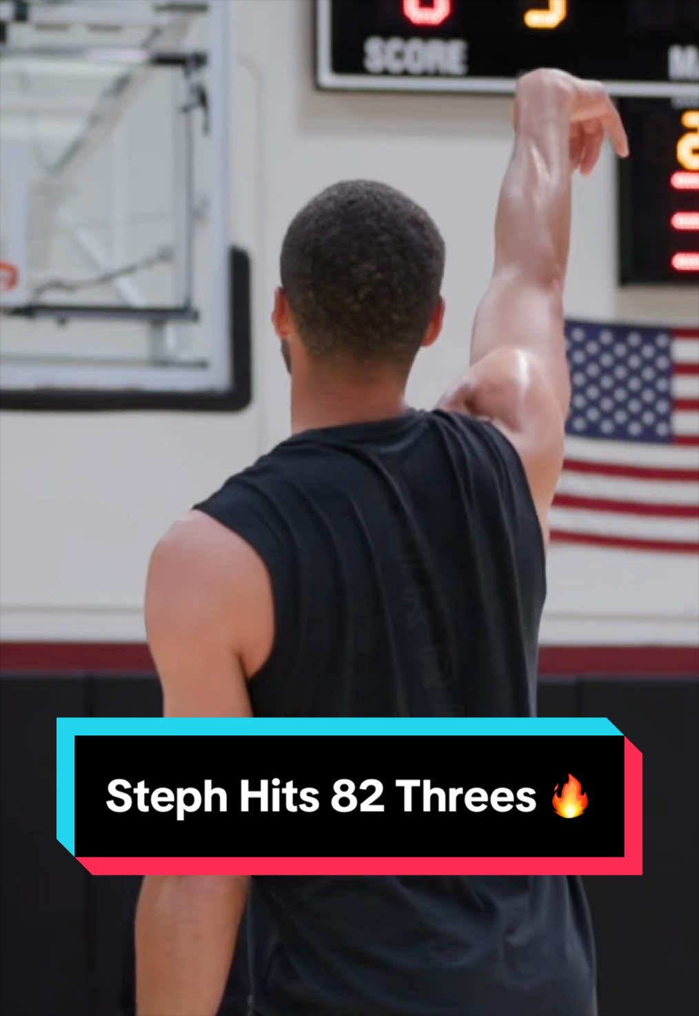 Steph getting in rhythm…🔥 (via: @Stephen Curry/TT) 
