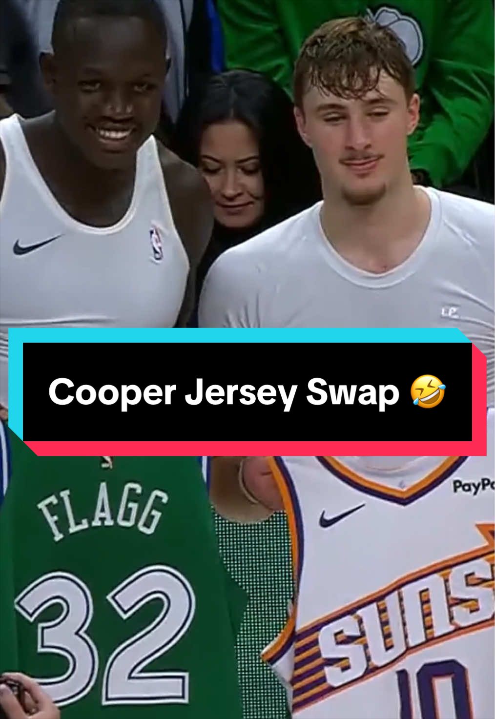 Cooper Flagg loves a jersey swap 🤣 