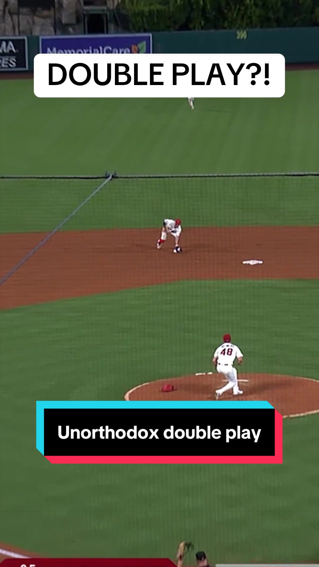 Zach Neto was in the right place to catch the ricochet and turn two 🤯
