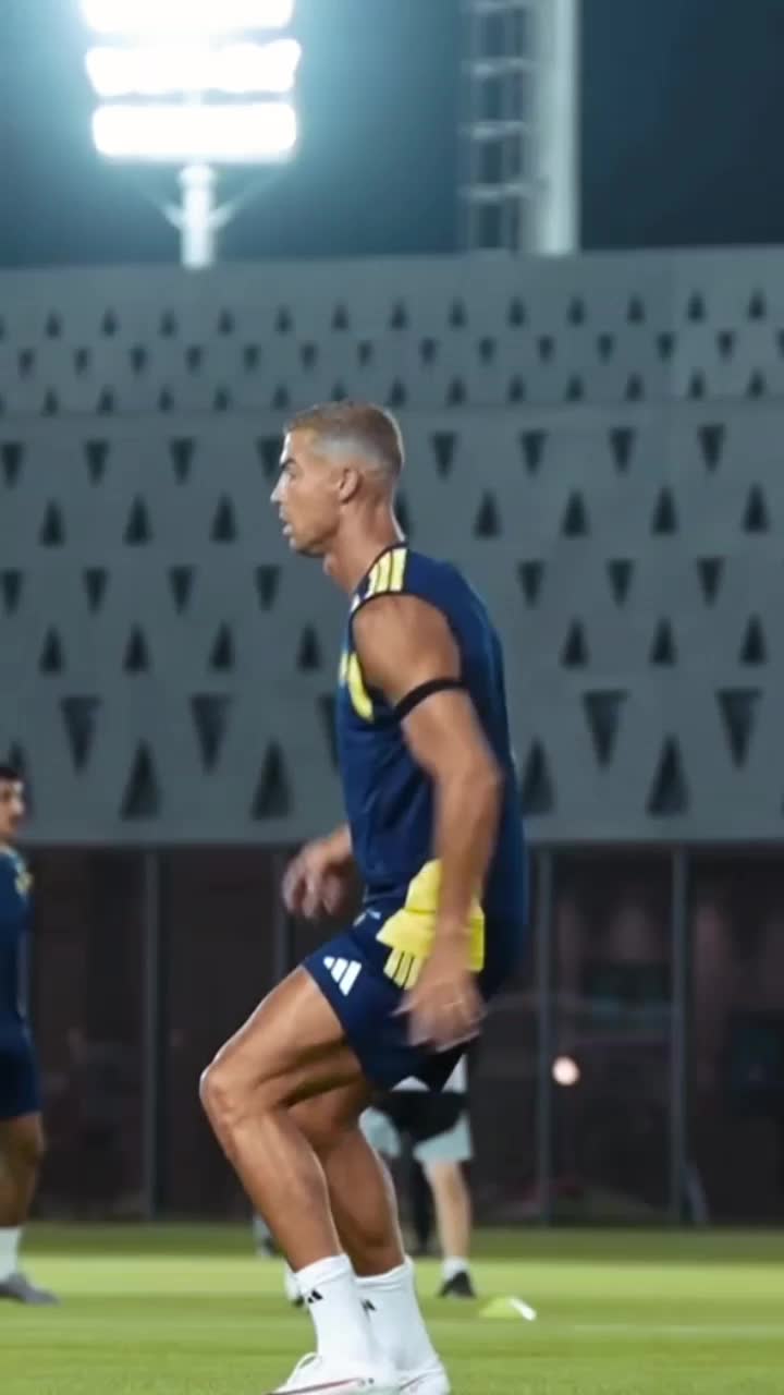 Cristiano Ronaldo today training is really for Al Riyadh 