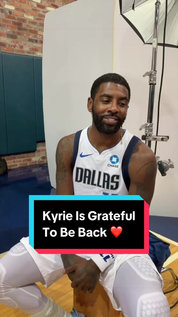Kyrie is showing all the gratitude for his return to the court this season 🤝 