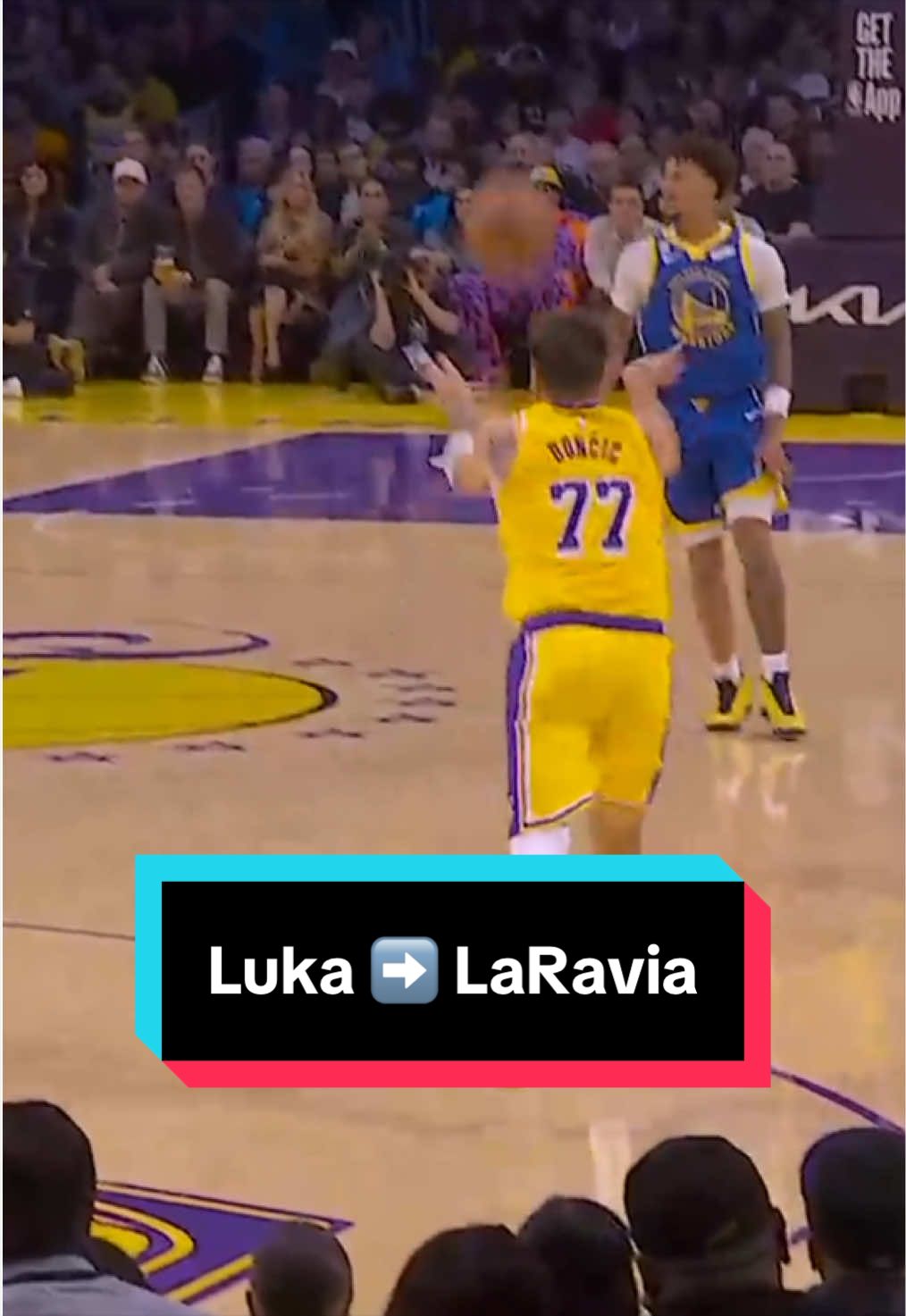 Luka from deep to LaRavia with the tough finish 😮‍💨 