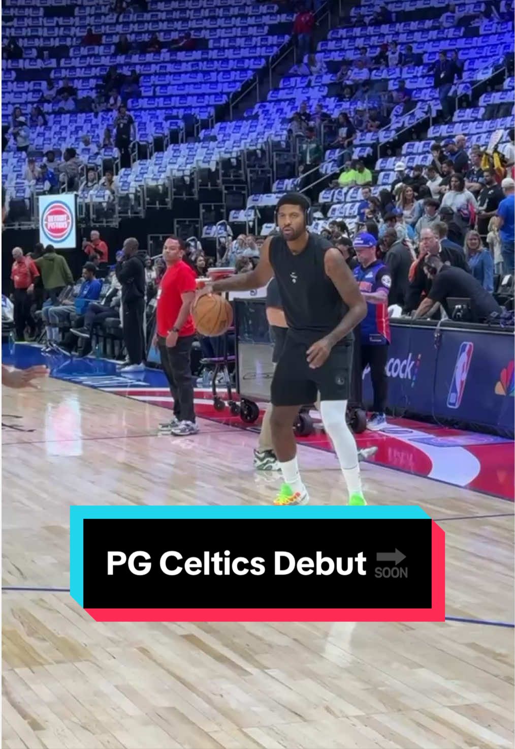 Paul George warming up ahead of his Celtics debut 🍀 