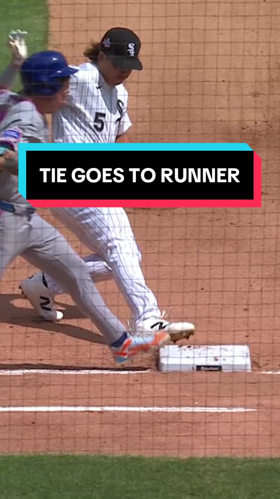 The tie goes to the runner!