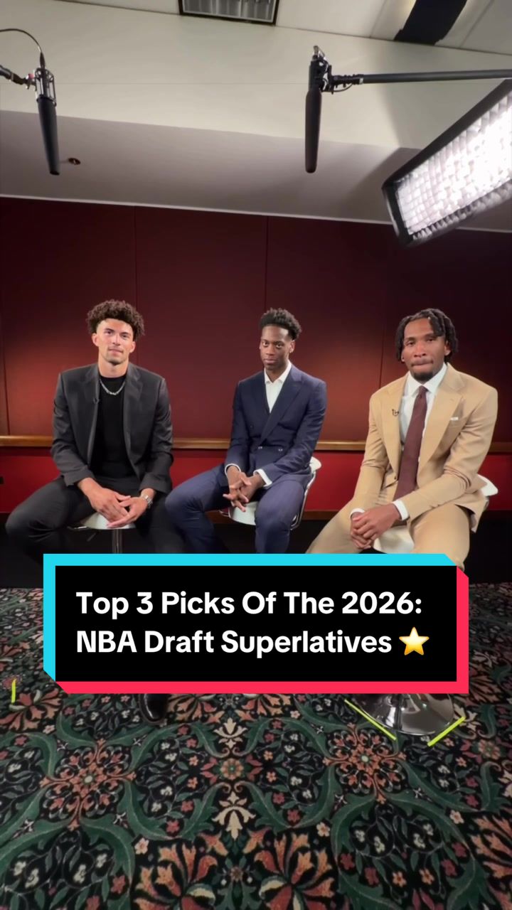 Superlatives with the top 3 picks of the 2026 NBA Draft 🤔