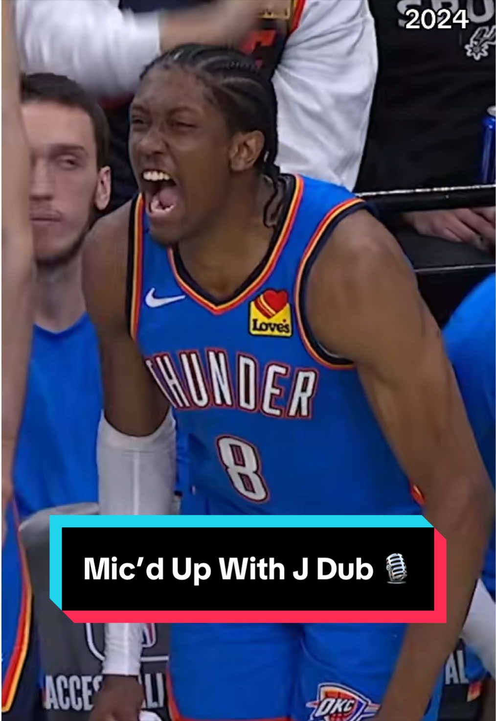 “I’m acting funny because I’m on the mic.” 🤣 Jalen Williams was feeling it 🗣️ 