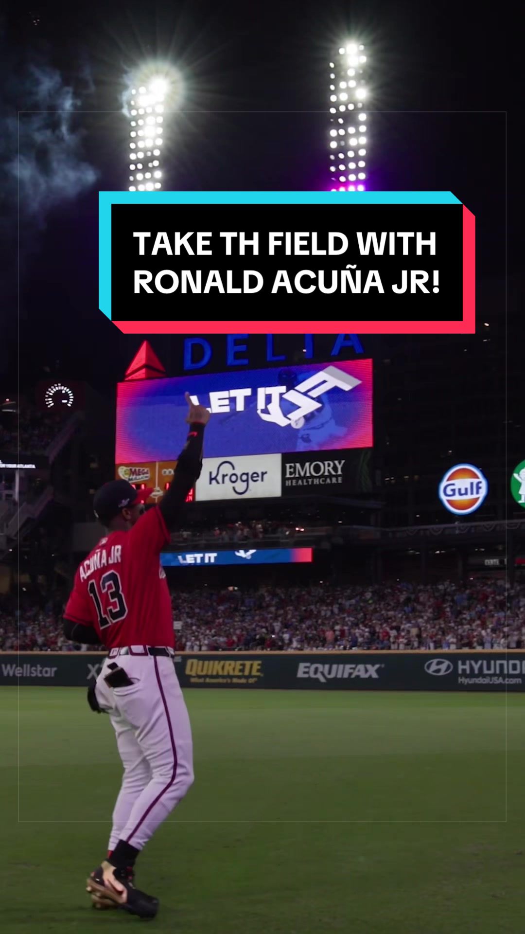 Take the field with Ronald Acuña Jr. ahead of NL Wild Card Game 3! 