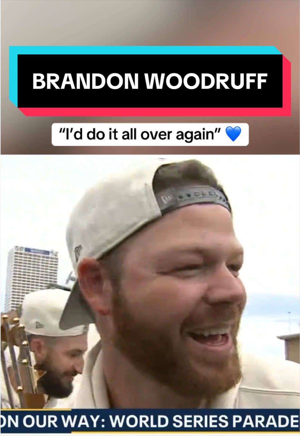 A World Series title made the adversity of the 2026 season well worth it for Brandon Woodruff 👏