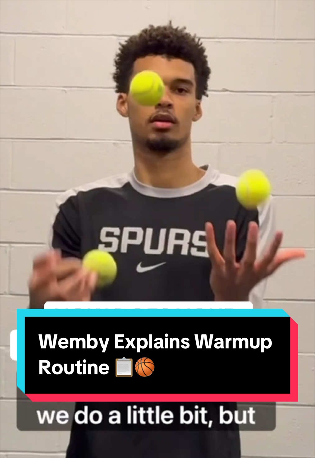 Throwback to 2024 when @Victor Wembanyama 👽 walked us through his warmup routine🔥