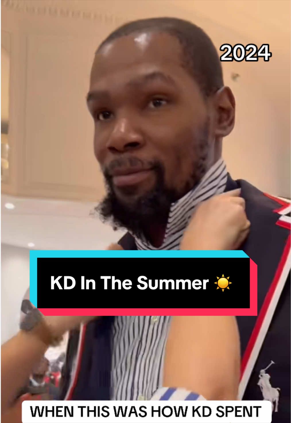 KD was high key vibing summer of 2024 🥳‼️ Makes you wonder what he was up to this summer…  