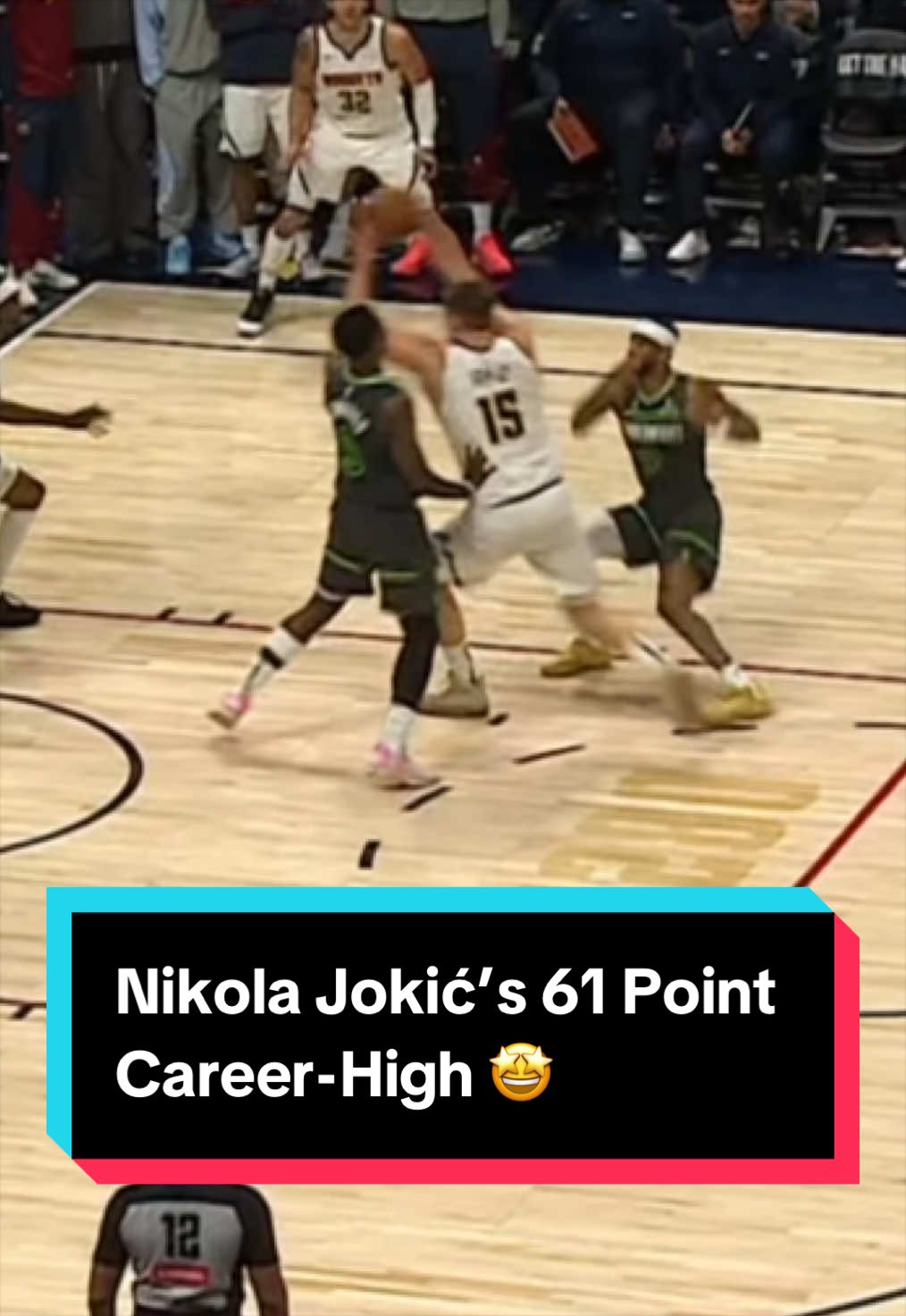 Jokić was on a HEATER 🔥 He reached a spectacular 61-point career-high 🙌 