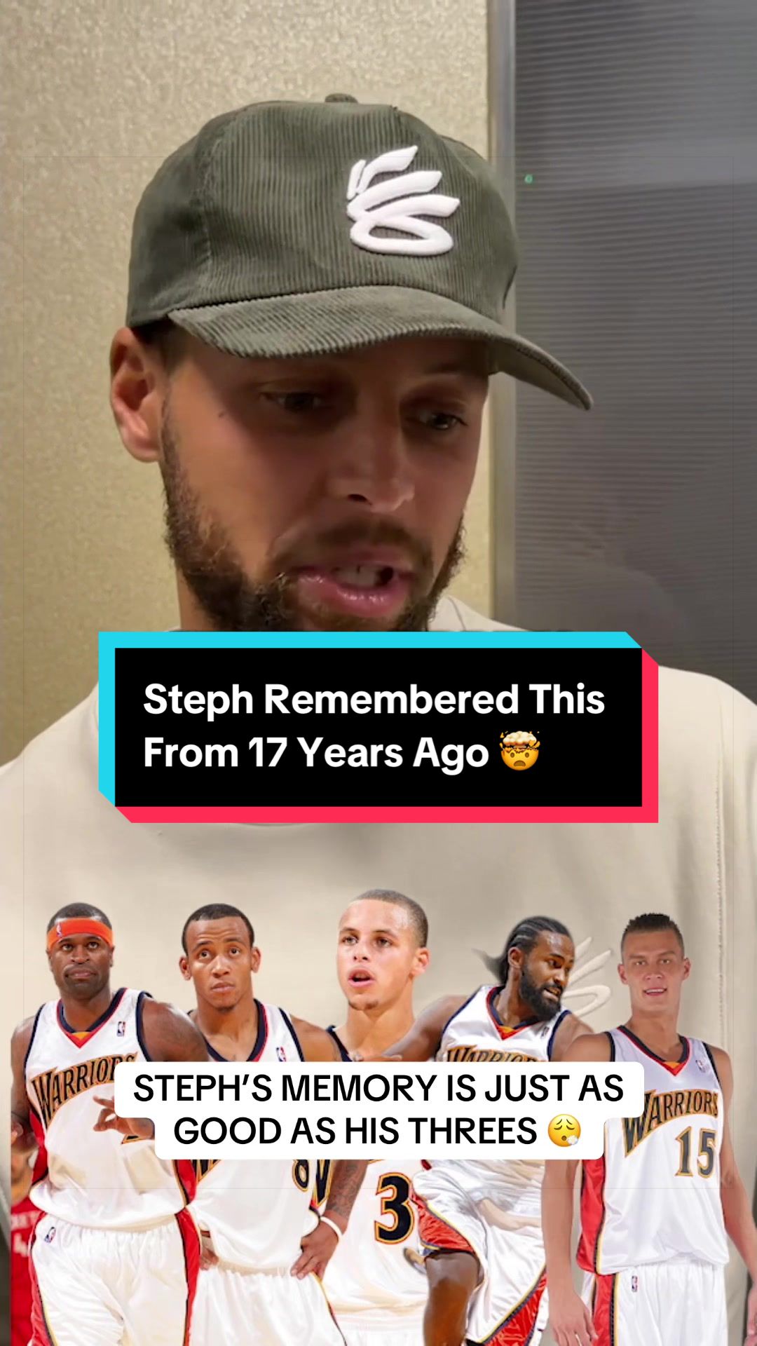 Can @Stephen Curry remember both teams’ starting fives from his NBA debut nearly 17 years ago?? 🤔 