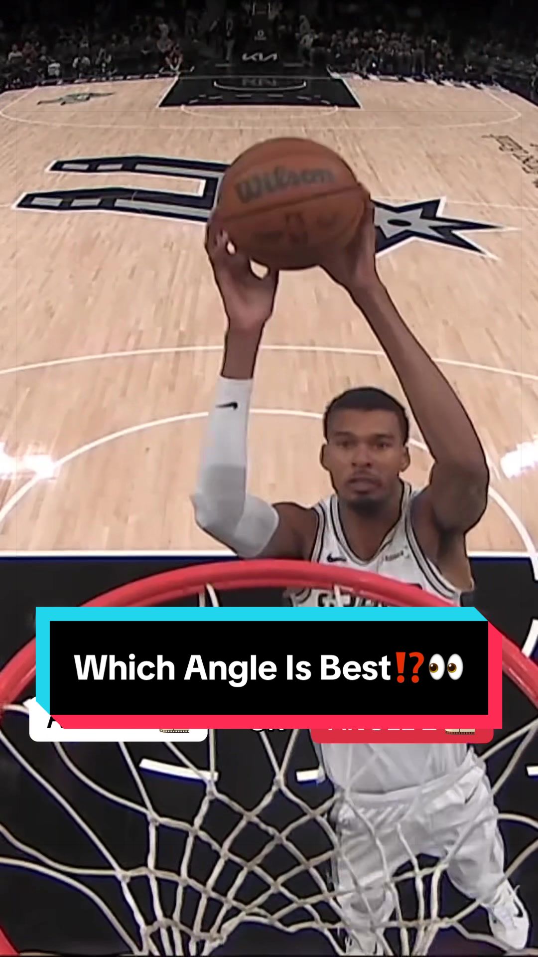 Replying to @NBA This Wemby self-lob for the two-hand jam was just too crazy 🥵 