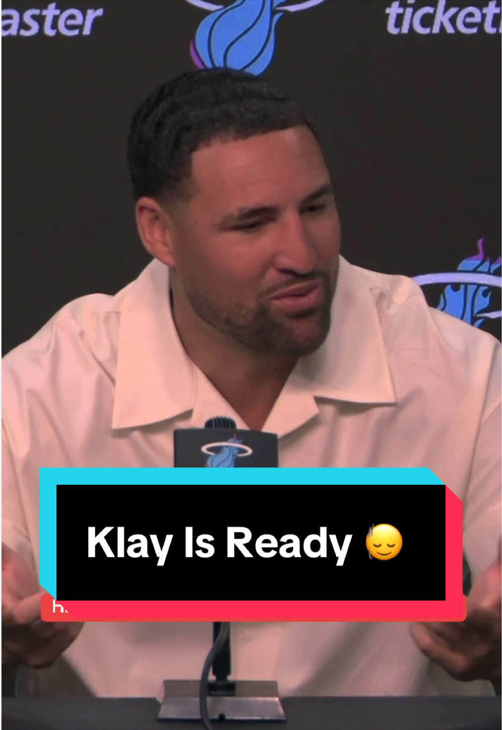 Klay Thompson is looking forward to get to work with @Miami HEAT 💪 