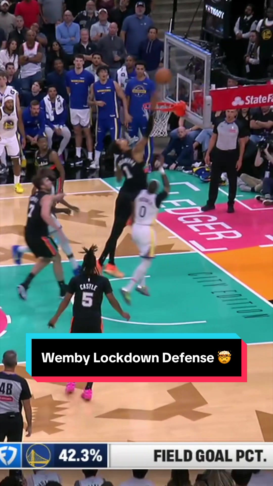 It's NBA Defense Week... so here's a wild 24 seconds of defense from Wemby! 