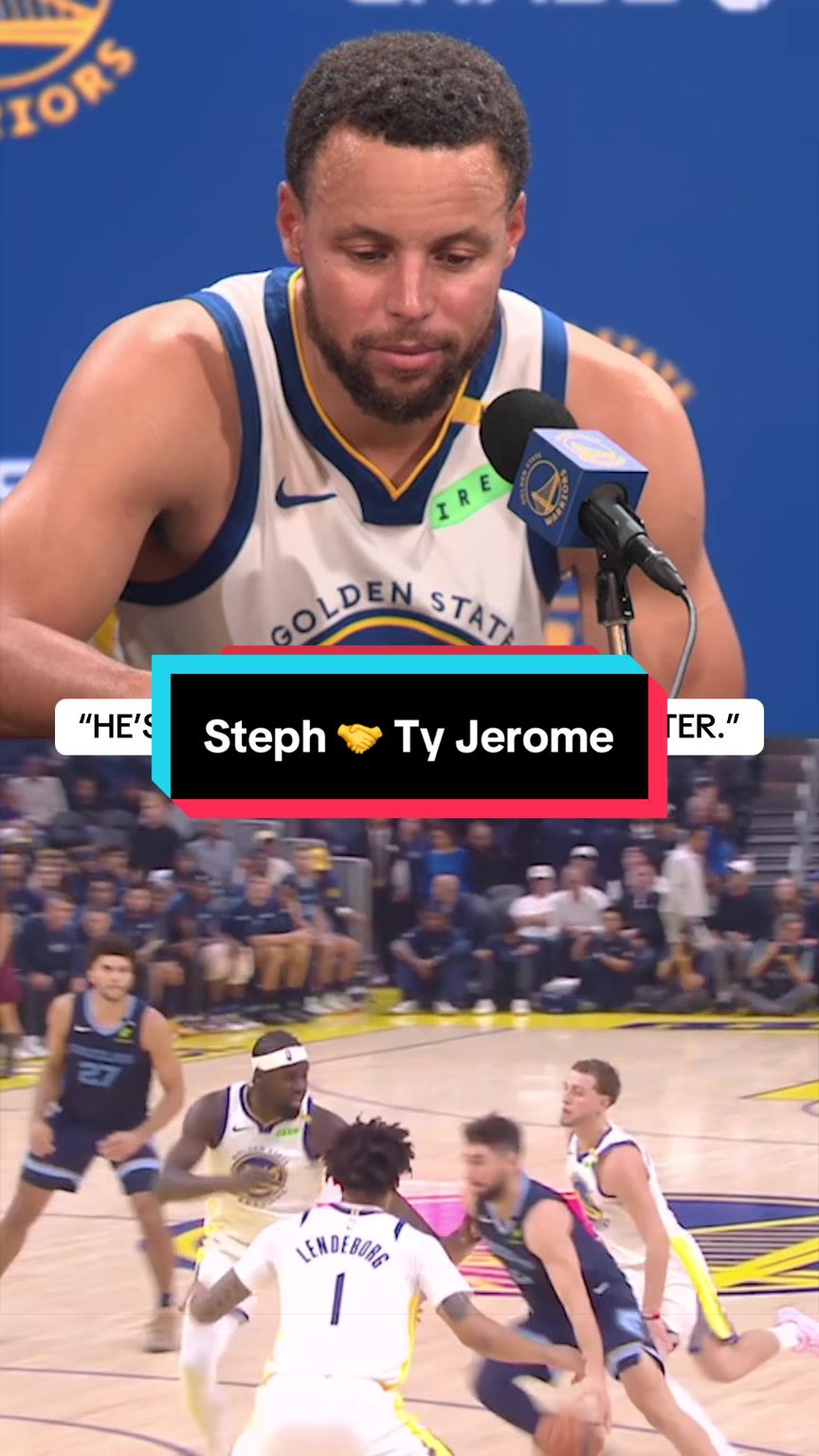 Steph gives props to the NBA’s leading scorer so far, Ty Jerome 🔥 