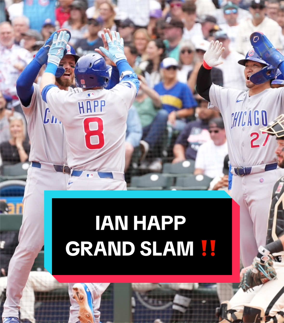 Ian Happ’s 22nd homer of the year puts the @Cubs ahead! 