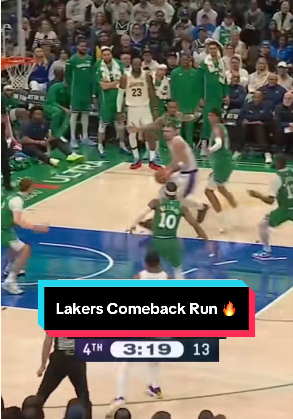 This comeback run by the Lakers was one for the books 📚 