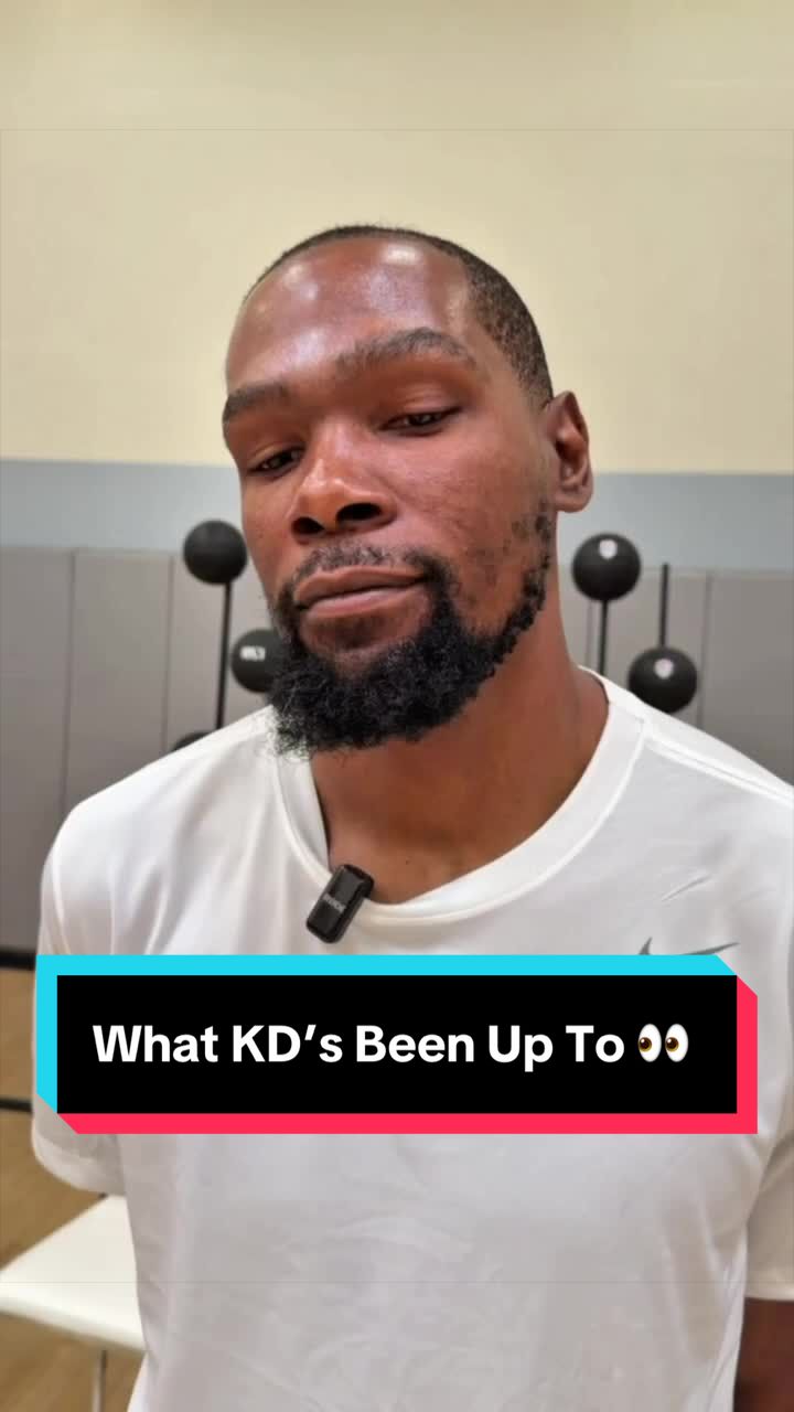 Checking in with KD 🎙️ on how his off season is going 👀 