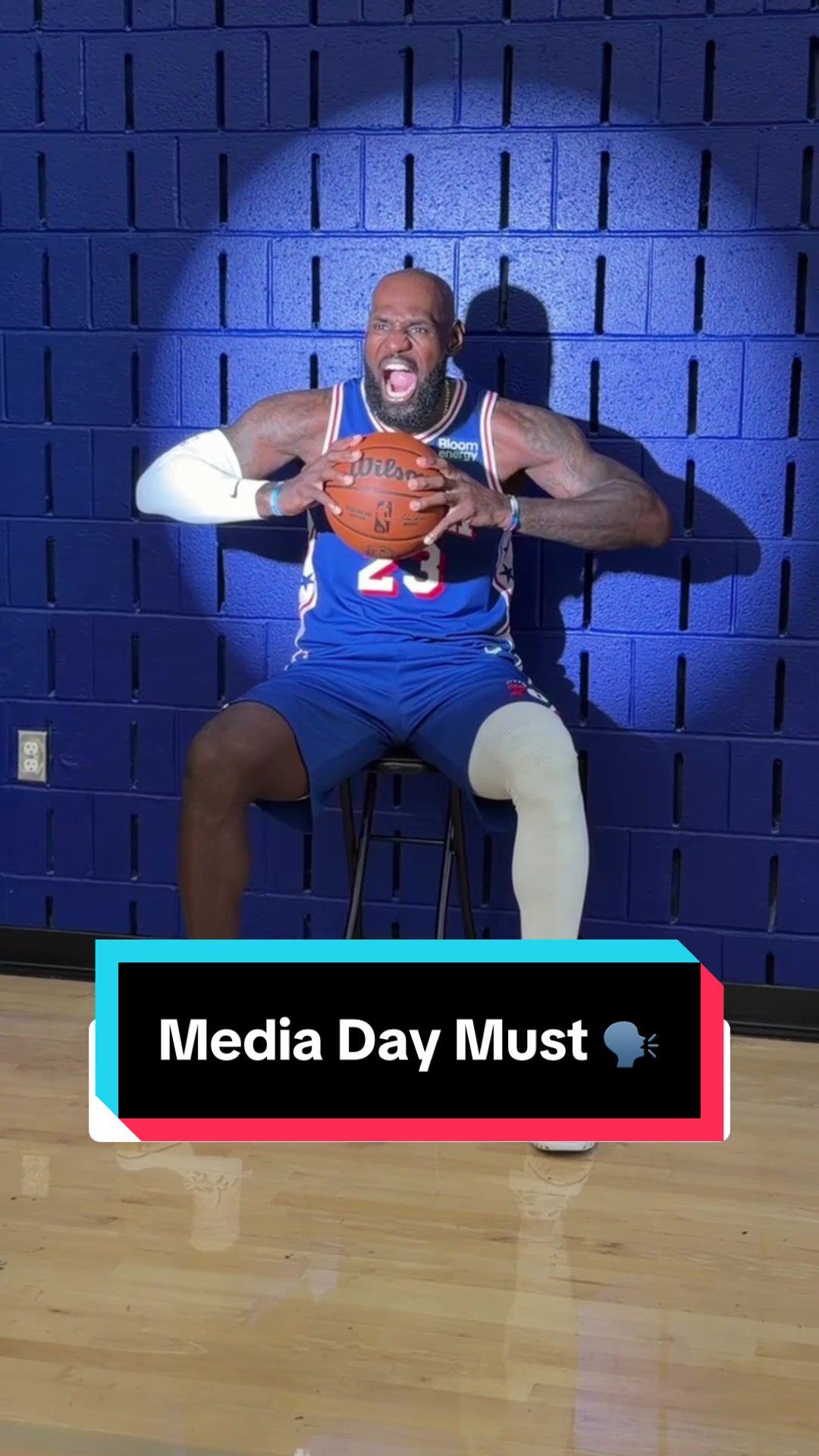 A Media Day non-negotiable 🤣 🥀 