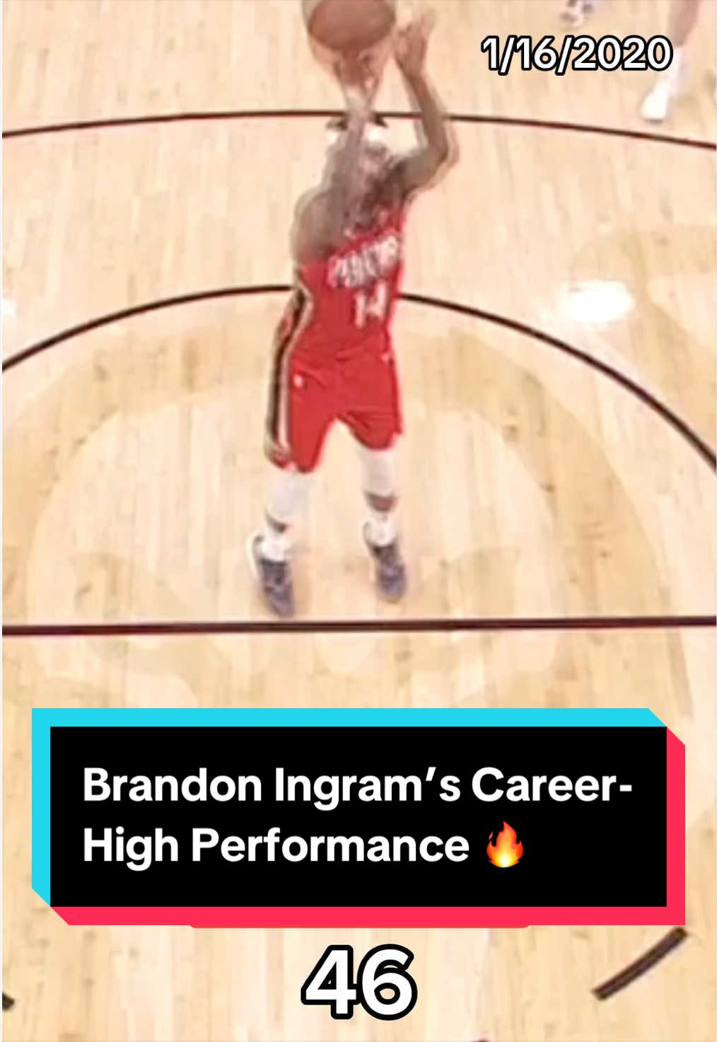 On January 16,2020 Brandon Ingram recorded his career-high of 49 points 👏 