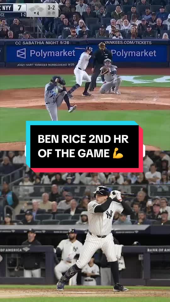 Ben Rice’s second homer of the game 💪