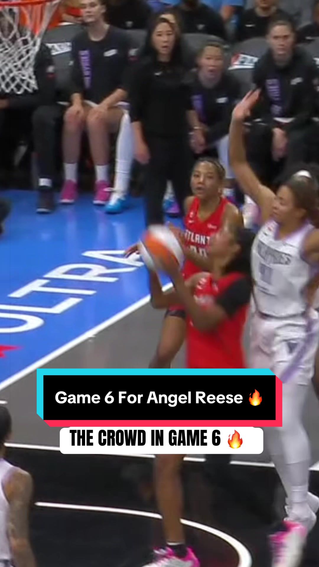 Angel Reese drives inside for the tough and-1 lay 💨 