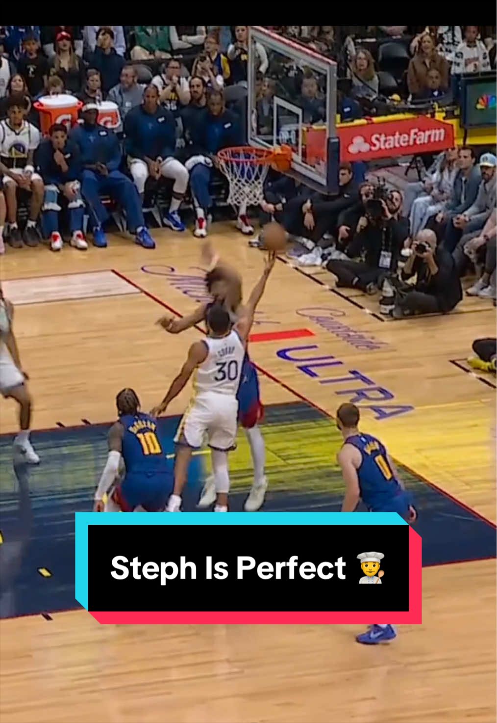 For the first time in his career, Steph Curry scores 20+ PTS without missing a field goal, shooting a perfect 100% from the field 🔥 