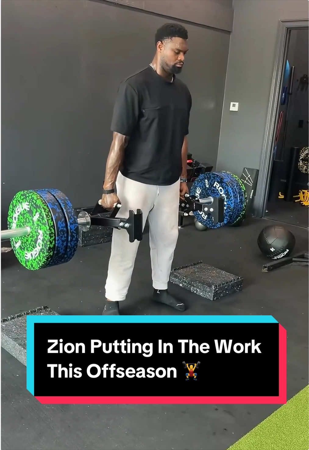 Zion Williamson is locked in and putting in the work for the 2026-‘27 NBA season! 💪🔥 (via: krischrisp/IG)  