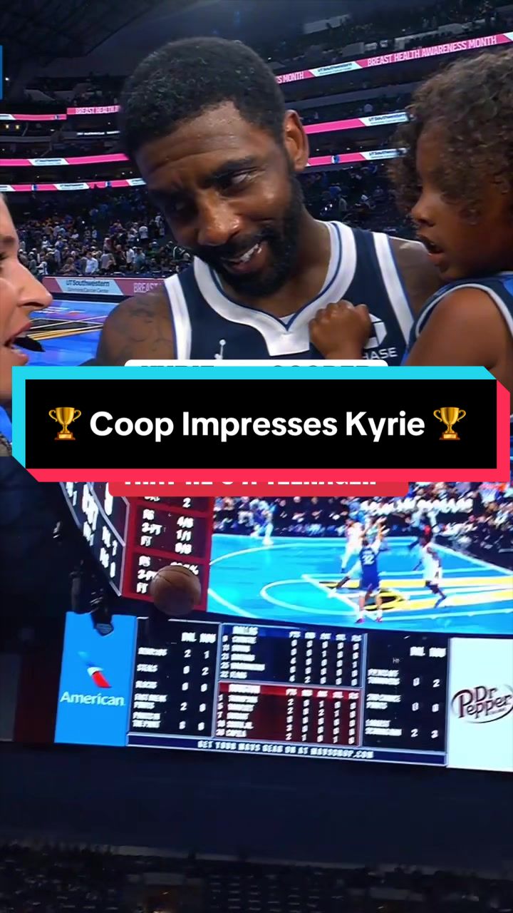 🏆 Kyrie can’t believe how young Cooper Flagg is 🤯 🏆 