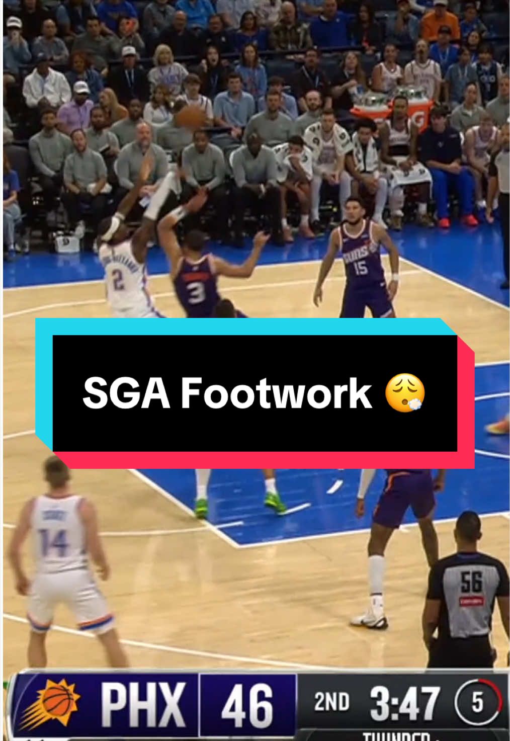 SGA out here showing off his footwork ‼️🙌 