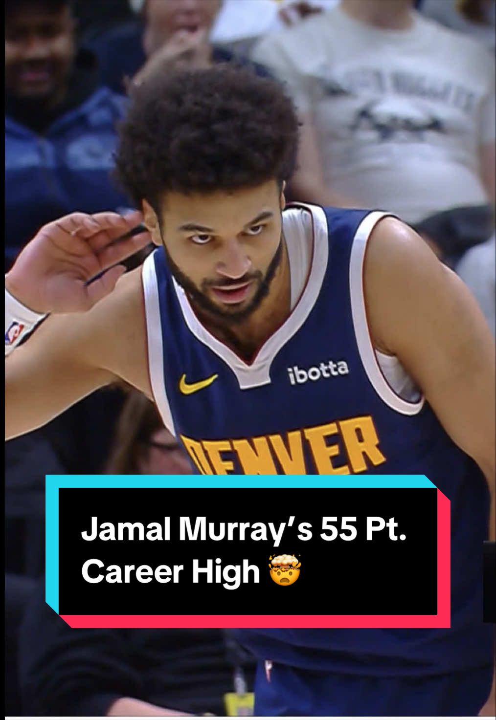 Jamal Murray was letting it fly 🔥🤩 What an exceptional performance finishing the game with 55! 😮‍💨 