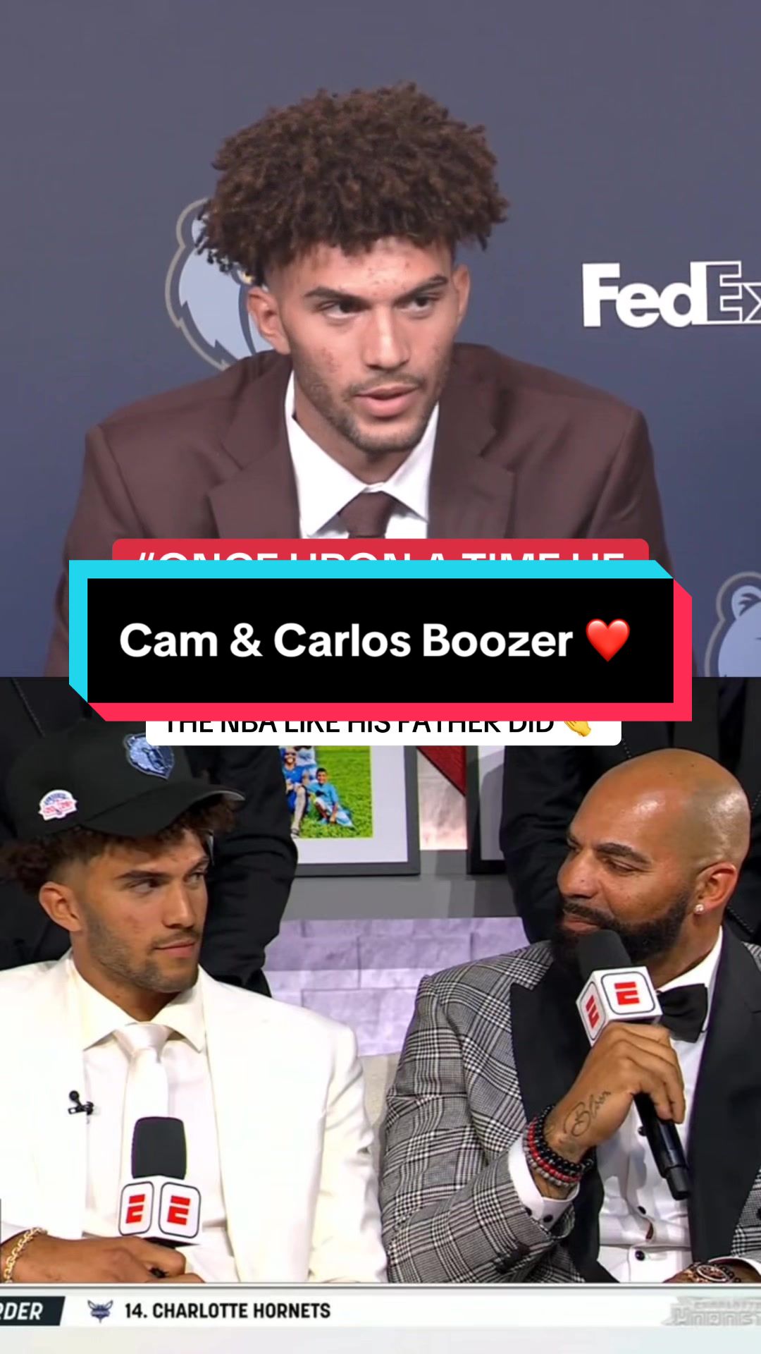 Cameron Boozer touches on how much this moment means to him and his father 🫶 🏀 