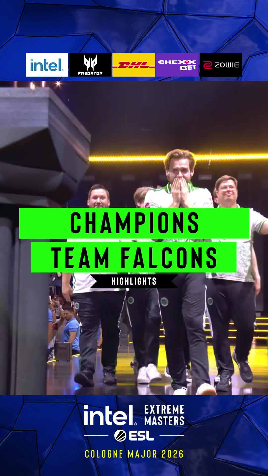 The IEM Cologne Major 2026 Champions - @Falcons Esports 🏆 