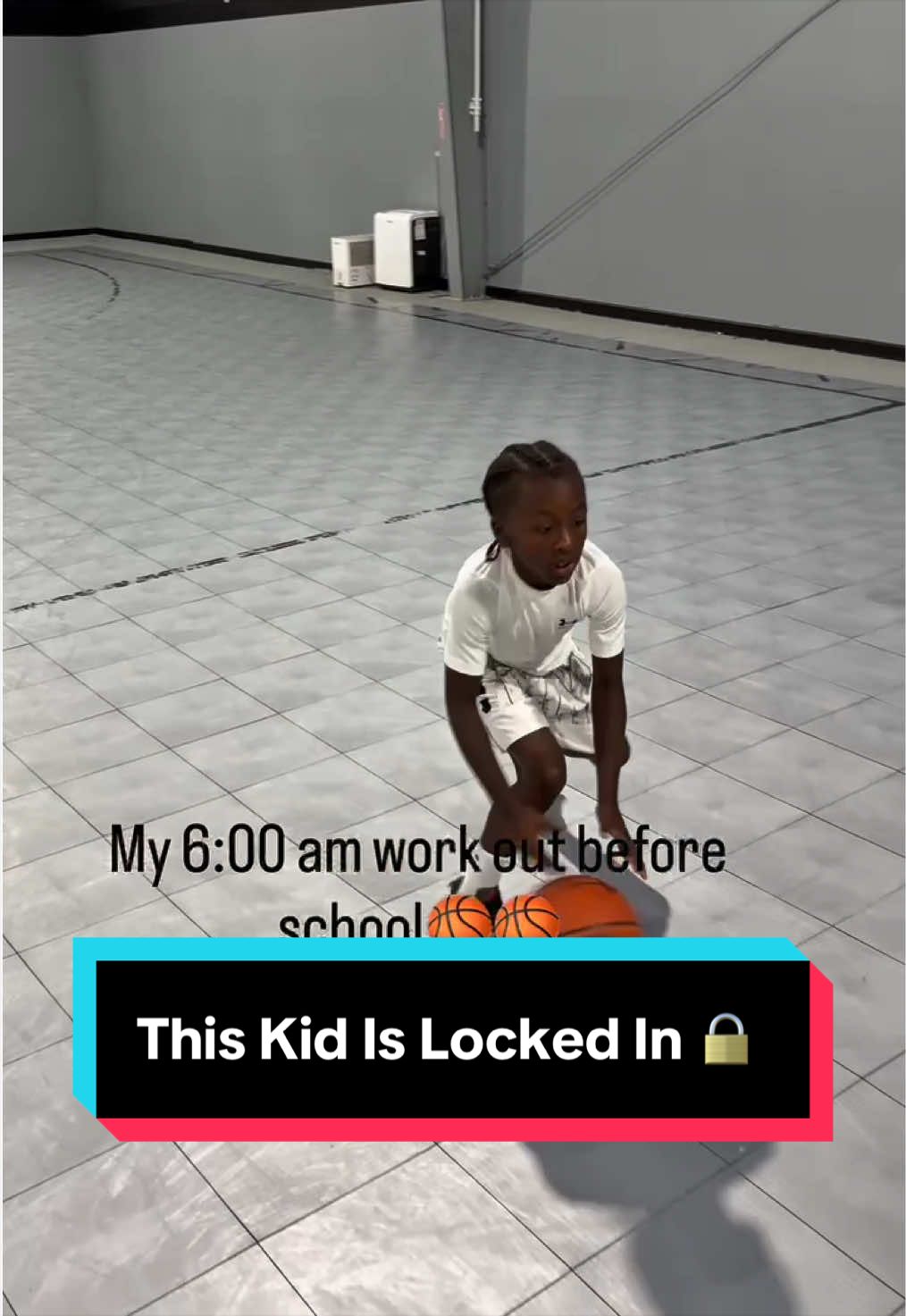 He's really on his grind 😤 (via Aj_lovetoball/IG)