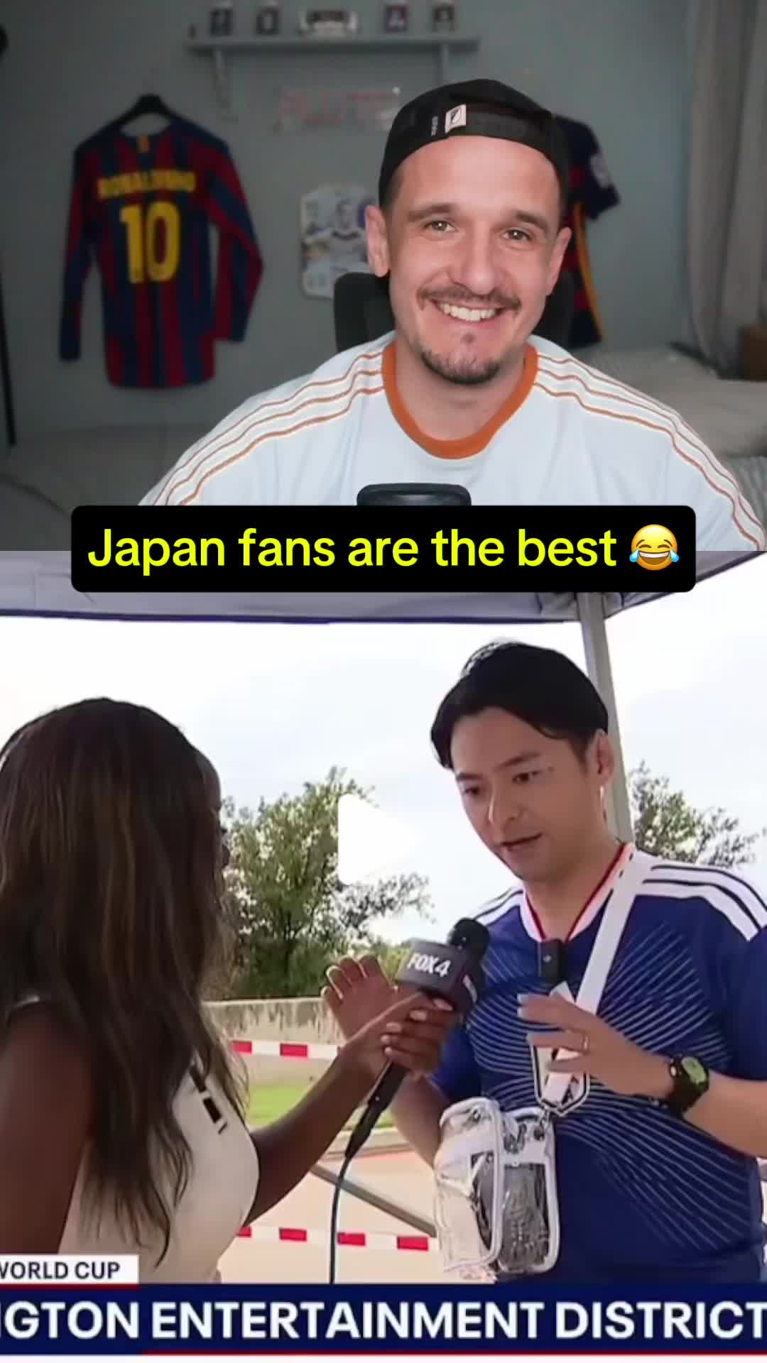 The best clip to come out of the World Cup 😂😂 love the Japan fans 