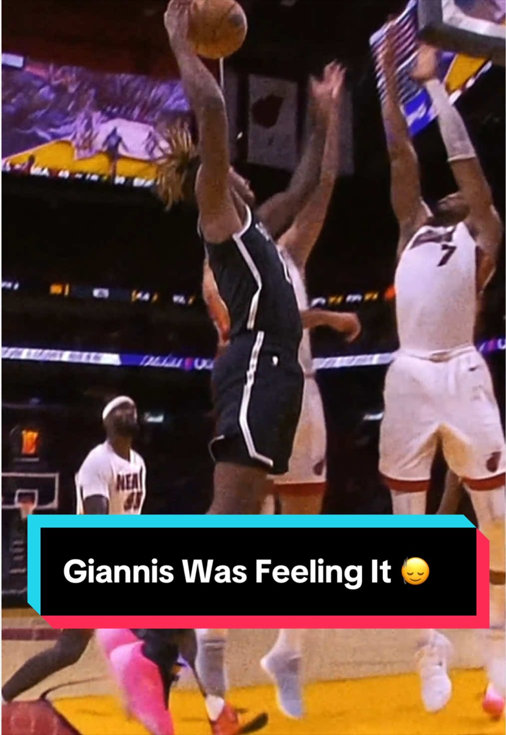 Giannis was feeling it 🙂‍↕️ 