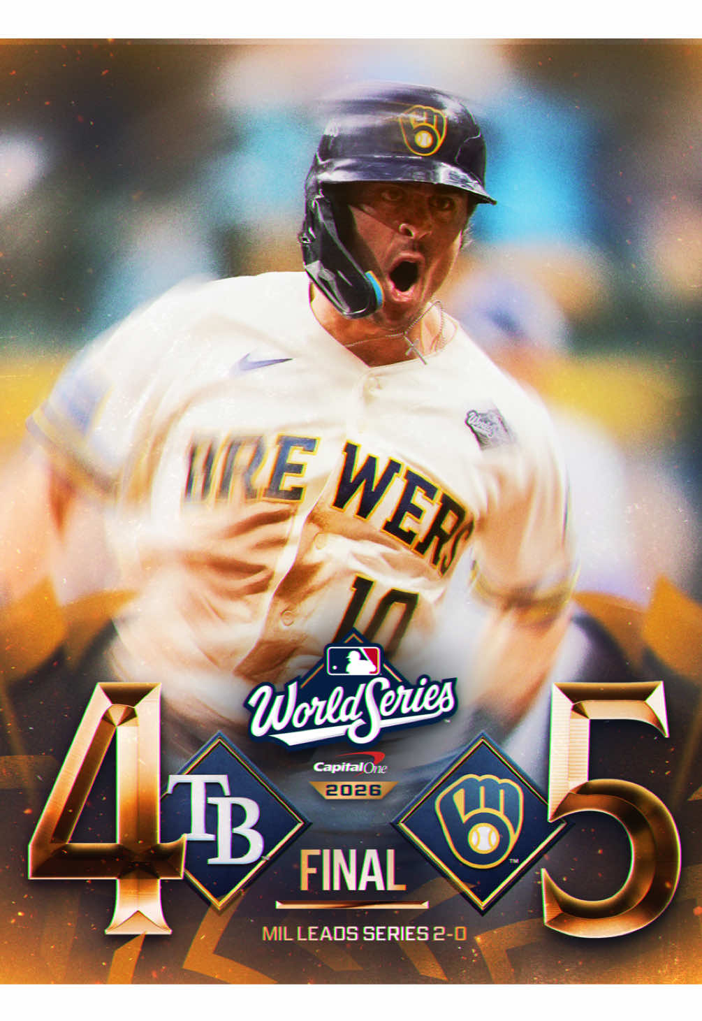 2-0 IN THE WORLD SERIES