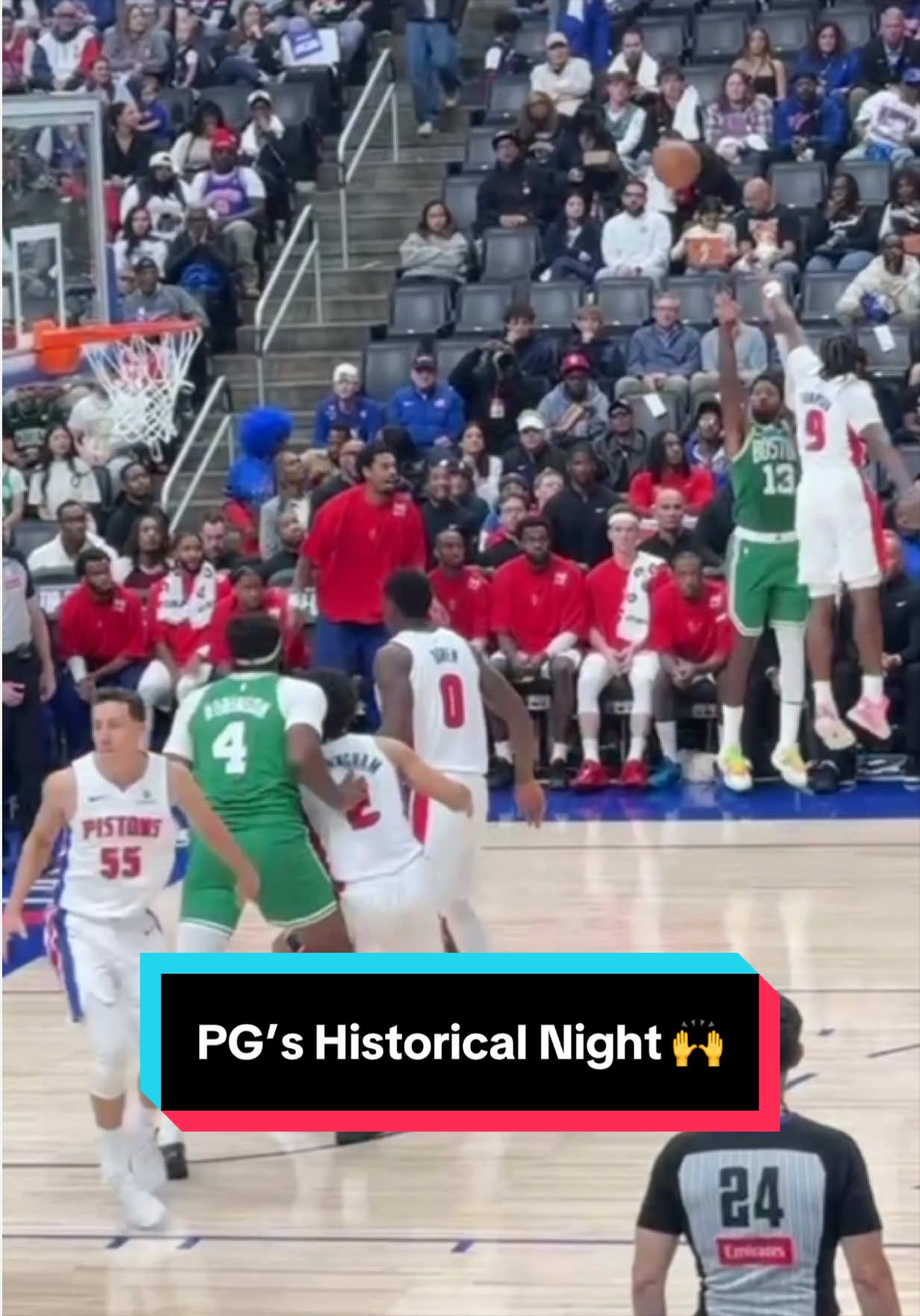 Paul George had himself a historical night 🙌 2 milestones, 1 game! 