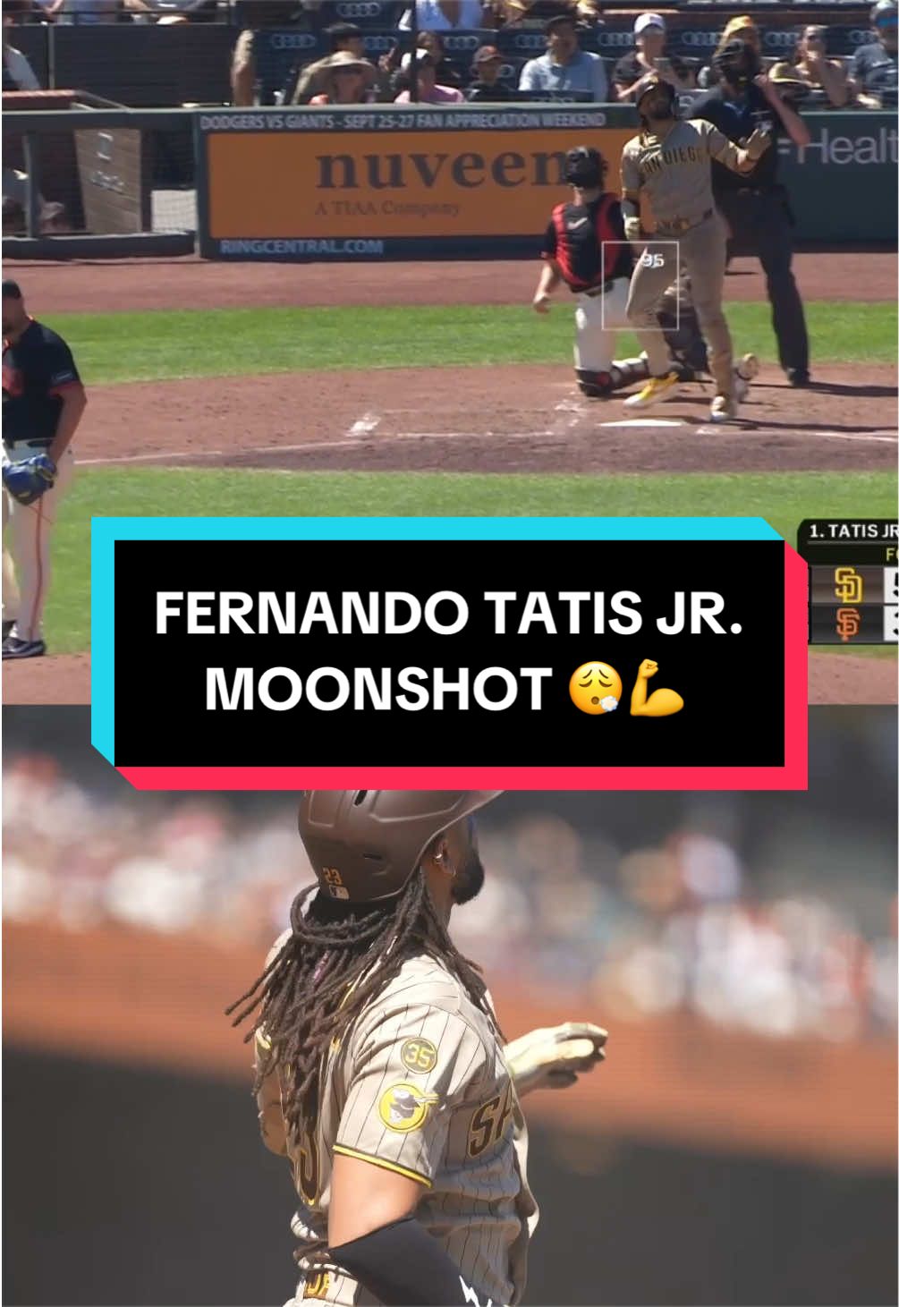 When Fernando Tatis Jr. gets a hold of one, he REALLY gets a hold of one 😮‍💨 His 21st homer of the season! 